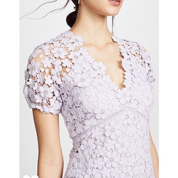 NWT Shoshanna Orchid Lace Paulina Dress - Picture 7 of 8